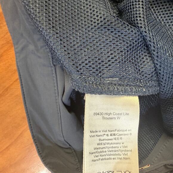 Fjallraven Women's Pants EU 36 US 27-28 Small NylonHigh Coast Lite Trouser L11 - Picture 5 of 8